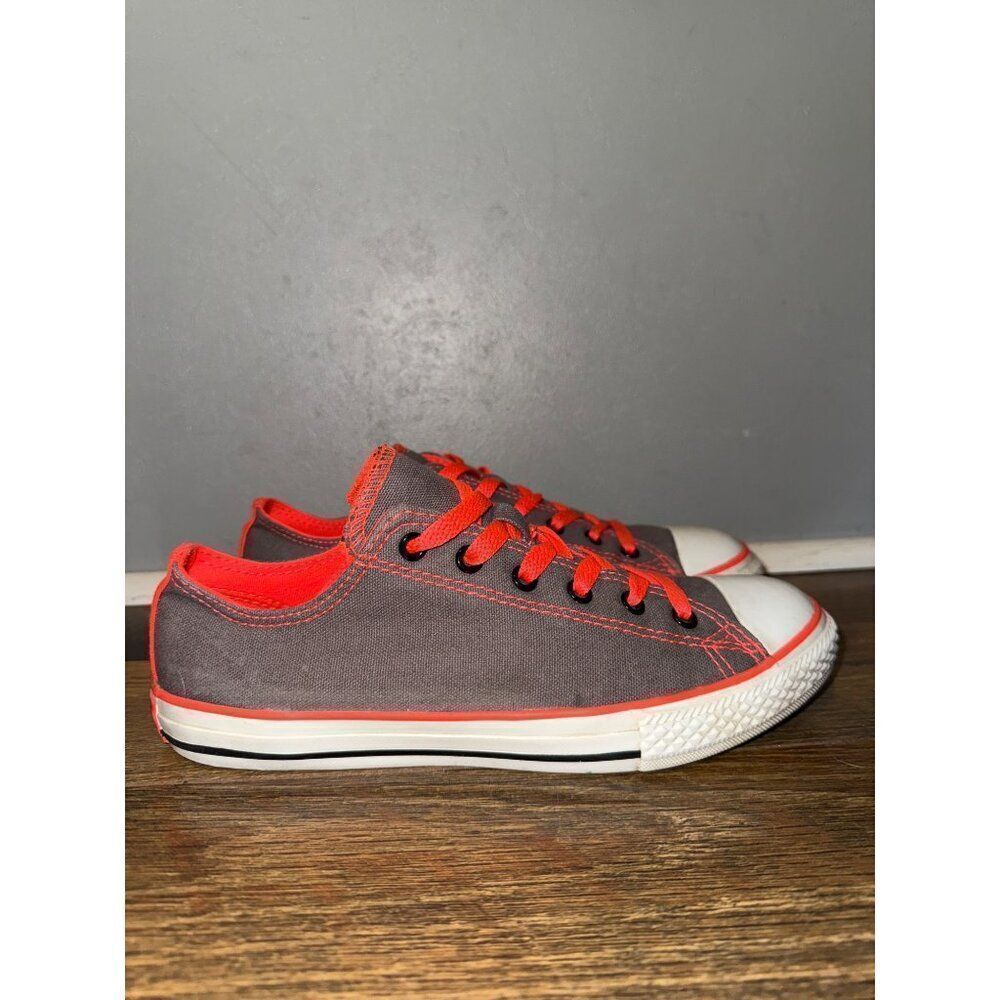 Converse Double Tongue Grey Orange Animal Print Junior Size 5/ EU 37.5 - Picture 2 of 12